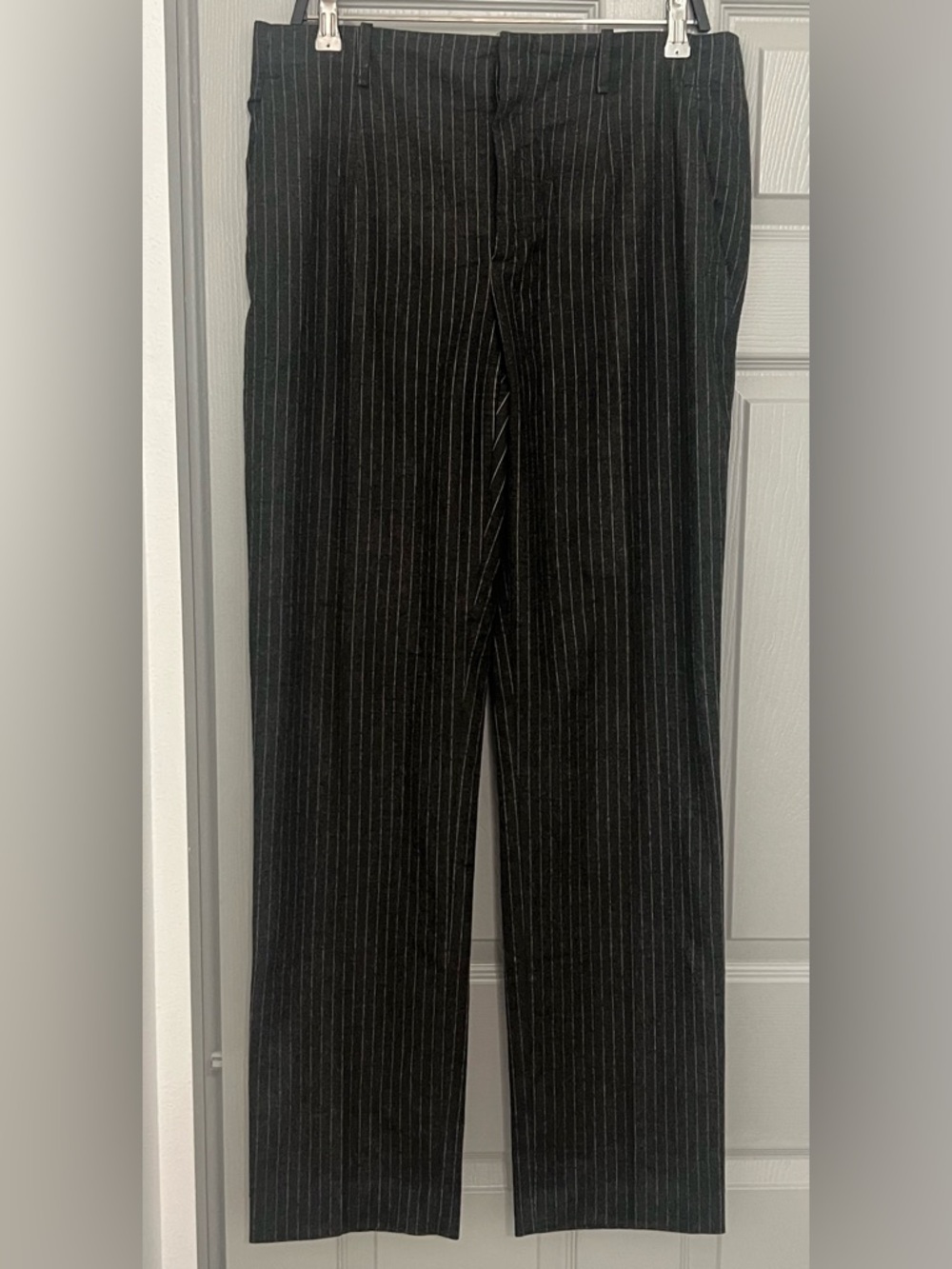Zara Black Pinstripe Dress Pants